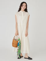 BASKET BAG / LEATHER HANDLE