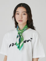 <シルクスカーフ65>コラージュアンティークフラワー