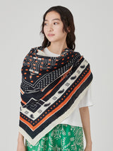 <リネンミックスストール120>バベルバンダナ