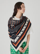 <リネンミックスストール120>バベルバンダナ