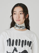 SILK SCARF 65 / FRAME FLOWER