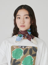 SILK SCARF 65 / PAINT FLOWER