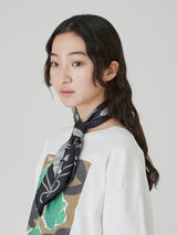 SILK SCARF 65 / BRAID TASSEL