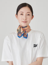 <シルクスカーフ65>ケピ