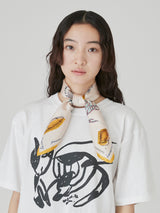 <シルクスカーフ65>シェル