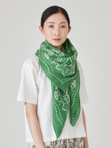 <リネンミックスストール120>カレイドバンダナ