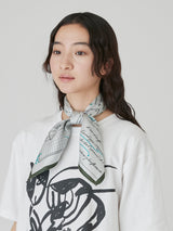 <シルクスカーフ65>ニュースペイパー