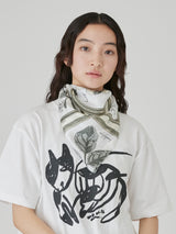 SILK SCARF 65 / FRAME FLOWER