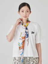 <ダイヤ型スカーフ>コラージュバルーンヒストリー