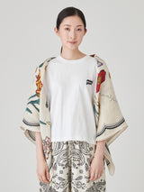 <リネンミックスストール120>ブルーム