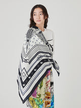 <リネンミックスストール120>バベルバンダナ