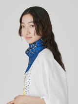 <シルクスカーフ65>デコラティブバンダナ