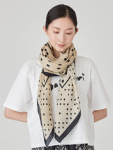 <コットンシルクストール120>ジオメドット