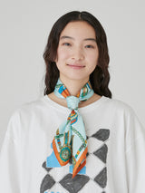 <シルクスカーフ65>ケピ