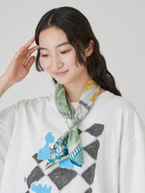 <シルクスカーフ65>フラミンゴ