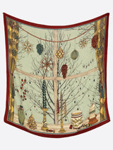 <ウールシルクストールヘリンボーン織120>ヒュッゲ