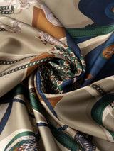 <シルクスカーフ65>コラージュジョッキー