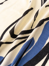 WOOL SILK STOLE HERRINGBONE WEAVE 120 / POETIC