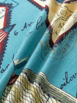 WOOL SILK STOLE HERRINGBONE WEAVE 120 / TIMBLE