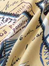 WOOL SILK STOLE HERRINGBONE WEAVE 120 / TIMBLE