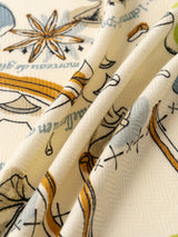 WOOL SILK STOLE HERRINGBONE WEAVE 120 / HOT WINE