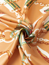 <シルクスカーフ65>コラージュケピ