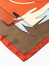 <シルクスカーフ65>コラージュローズ