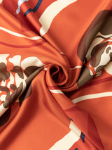 <シルクスカーフ88>コラージュローズ