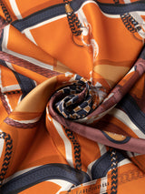 <シルクスカーフ65>コラージュジョッキー