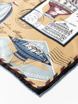 <シルクスカーフ65>タンブル