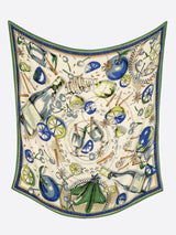 WOOL SILK STOLE HERRINGBONE WEAVE 120 / HOT WINE