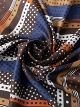 <シルクスカーフ65>ミックスドット5