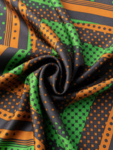 <シルクスカーフ65>ミックスドット3