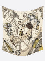 <ウールシルクストールヘリンボーン織120>プラネタリーバルーン