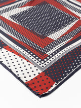 <シルクスカーフ65>ミックスドット3