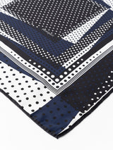 <シルクスカーフ65>ミックスドット3