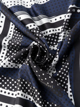 <シルクスカーフ65>ミックスドット3