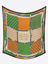 WOOL SILK STOLE HERRINGBONE WEAVE 120 / CRESTBELT