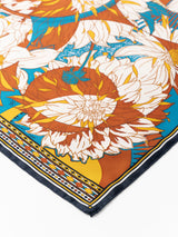 <シルクスカーフ88>ダリアロンド