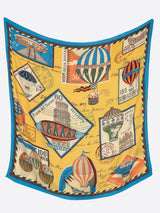 WOOL SILK STOLE HERRINGBONE WEAVE 120 / TIMBLE