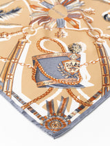 <シルクスカーフ65>コラージュケピ