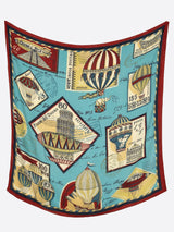 WOOL SILK STOLE HERRINGBONE WEAVE 120 / TIMBLE