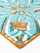 <シルクスカーフ65>コラージュケピ