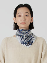<シルクスカーフ65>デコラティブバンダナ