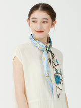 DIAMOND-SHAPED SCARF / THANKS FLOWER