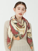 <ウールシルクストールヘリンボーン織120>キャリッジ