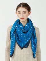 <ウールシルクストールヘリンボーン織120>ジオメドット