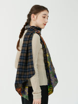 WOOL SILK W MUFFLER / HOT WINE