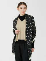 <ウールシルクストールヘリンボーン織120>ジオメドット