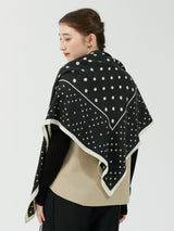 <ウールシルクストールヘリンボーン織120>ジオメドット